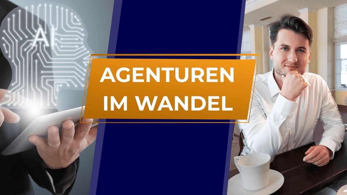 Symbolbild für den Wandel in Agenturen mit Fokus auf KI und menschliche Führung